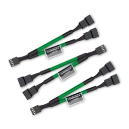 Set 3 cabluri Y-Splitter Noctua NA-SYC1 chromax.green, de la 4-pini PWM la 2x4-pini PWM, 11.5cm, green