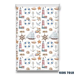 Roletă textilă KIDS 7018 cu model marin