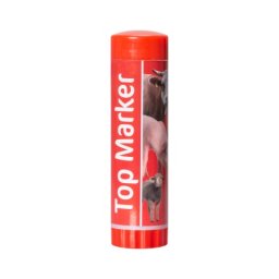 Creion roșu pentru marcarea animalelor pe termen scurt, TopMarker, 60 ml