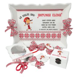 Set Tavita Mot Traditional (turta), 7 piese, personalizat - DSPH303001