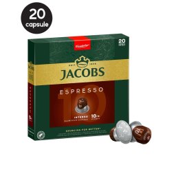 20 Capsule Jacobs Espresso Intenso - Compatibile Nespresso