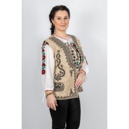 Vesta brodata cu model traditional Angelica 8