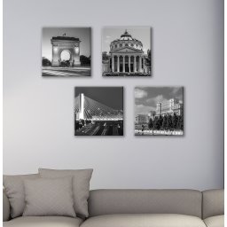 Set de 4 tablouri : Bucharest, my love !