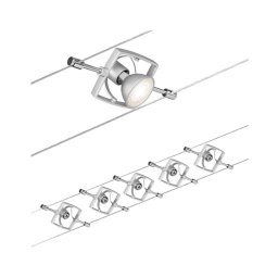 Paulmann 94133 - Set 5x GU5,3/10W, sistem complet pe cablu MAC, 230V, crom