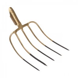 Furcă de bălegar cu 5 coarne, fără coadă, 24 × 31 cm