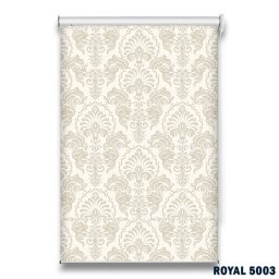 Roletă textilă Royal 5003 crem cu model damask elegant