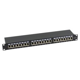Patch Panel 1U, FTP cat6A, 24 porturi RJ45 - ASYTECH Networking ASY-PP-FTP6A-24