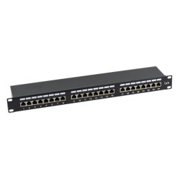 Patch Panel 1U, FTP cat5e, 24 porturi RJ45 - ASYTECH Networking ASY-PP-FTP5E-24