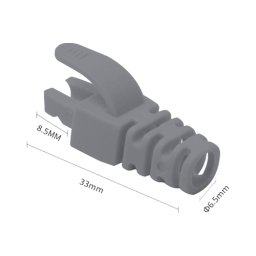 Manson protectie mufa RJ45, gri (100buc) RJ45-CAP-GY