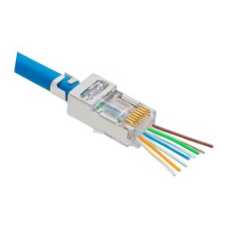 Mufa RJ-45 FTP Cat.5e EZ Passthrough ecranata (100 buc) RJ45M-CAT5-EZ