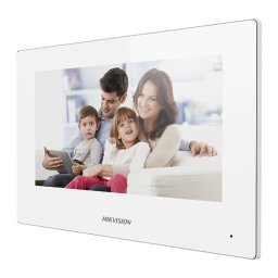 Monitor videointerfon TCP IP Wireless, Touch Screen TFT LCD 7inch , alb - HIKVISION DS-KH6320-WTE1-W