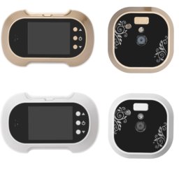Vizor electronic cu ecran color TFT, Sd-Card si buton pentru sonerie DV-05CH W