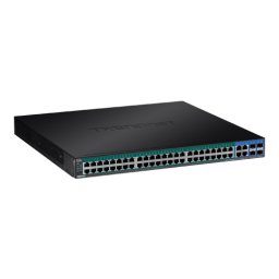 Switch 52 porturi Gigabit Web Smart, 48 x PoE+, 4 x Gigabit SFP - TRENDnet TPE-5240WS