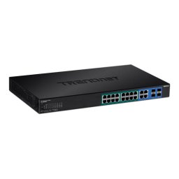 Switch Web Smart, 16 x Gigabit PoE+, 4 x Gigabit SFP, putere 370W - TRENDnet TPE-1620WSF