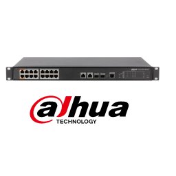 Switch PoE 16+4 porturi Dahua PFS4218-16ET-190