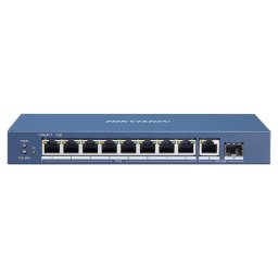 Switch 8 porturi Gigabit PoE, 1 port RJ45, 1 port SFP - HIKVISION DS-3E0510P-E