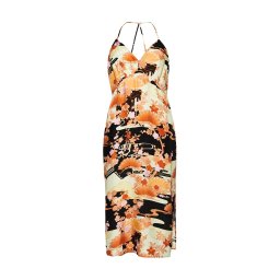 SUPERDRY Rochie Vintage Midi Halter Slip Dress W8011293A 8wv goshodoki gold