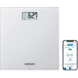 Omron HN300T2 Intelli IT - Cantar pentru monitorizarea greutatii cu functie de transfer date in aplicatia Omron Connect, poate fi asociat cu 2 dispozitive inteligente