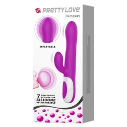 Pretty Love Dempsey Inflatable Rabbit Vibrator Purple