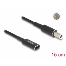 Adaptor de incarcare laptop USB type C la Dell 7.4 x 5.0 mm M-T 0.15m, Delock 60037