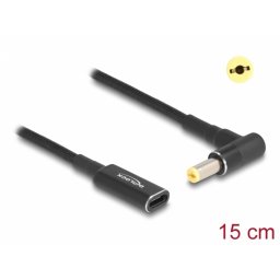 Adaptor de incarcare laptop USB type C la Acer 5.5 x 1.7 mm M-T 0.15m, Delock 60038