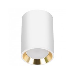 Spot CHLOE 1xGU10/35W/230V alb/auriu rotund