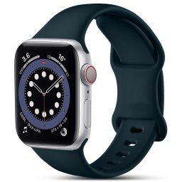 Curea silicon Hoco compatibila cu Apple Watch 1/2/3/4/5/6/SE/7/8, 42/44/45/49mm, Albastru inchis