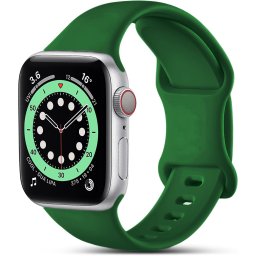 Curea silicon Hoco compatibila cu Apple Watch 1/2/3/4/5/6/SE/, 38/40/41mm, Verde