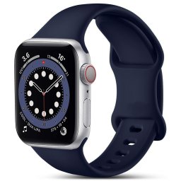 Curea silicon Hoco compatibila cu Apple Watch 1/2/3/4/5/6/SE/, 38/40/41mm, Bleumarin