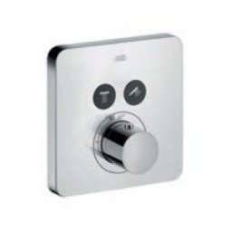 Baterie incastrata cu termostat Hansgrohe Axor ShowerSelect Soft Cube pentru 2 functii