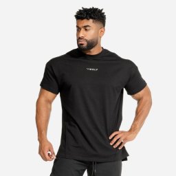 SQUATWOLF Tricou Bodybuilding Black S
