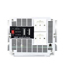 Invertor de tensiune President 2500W 12V-230V, sinusoida modificata, port USB, telecomanda inclusa
