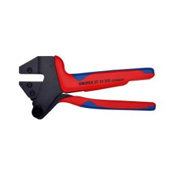Cleste sertizare KNIPEX pentru matrite interschimbabile, compatibil aplicatii fotovoltaice MC4, mecanism clichet, 200 mm, fabricat in Germania 97 43 200 A