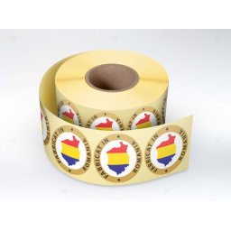 Rola etichete autoadezive personalizate Fabricat in Romania , diametru 40 mm, 1000 buc rola