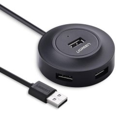 Hub USB la 4 x USB, 1 m, Ugreen CR106, negru