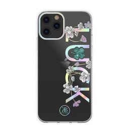 Husa Kingxbar Lucky Series case decorated with original Swarovski crystals iPhone 12 mini transparent (Luck)