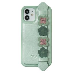 Husa Kingxbar Sweet Series case decorated with original Swarovski crystals iPhone 12 mini green
