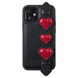 Husa Kingxbar Sweet Series case decorated with original Swarovski crystals iPhone 12 Pro / iPhone 12 black