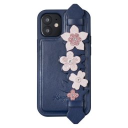 Husa Kingxbar Sweet Series case decorated with original Swarovski crystals iPhone 12 Pro Max blue
