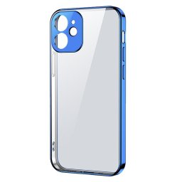 Husa Joyroom New Beauty Series ultra thin case with electroplated frame for iPhone 12 Pro dark-blue (JR-BP743)
