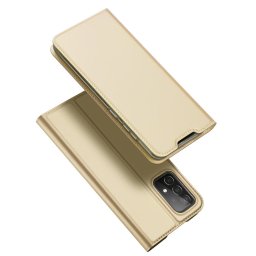 Husa Dux Ducis Skin Pro Holster Cover Flip Cover for Samsung Galaxy A73 gold