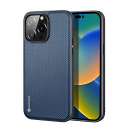 Husa Dux Ducis Fino - Husă telefon - compatibil cu Apple iPhone 14 Pro Max nylon - Material nylon - culoare Albastru