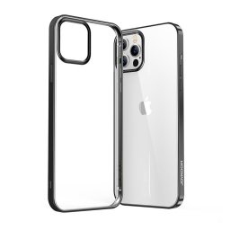 Husa Joyroom New Beautiful Series ultra thin case with electroplated frame for iPhone 12 Pro Max black (JR-BP796)