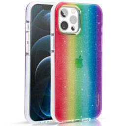 Husa Kingxbar Ombre Case Back Cover for iPhone 12 Pro Max multicolour