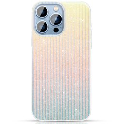 Husa Kingxbar Travel Series luxurious elegant case for iPhone 13 Pro blue-orange (Clouds)