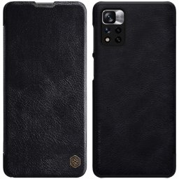 Husa Nillkin Qin - Husă tip carte (flip) - compatibil cu Xiaomi Redmi Note 11 Pro+ 5G HyperCharge Camera Protector Holster - culoare Negru