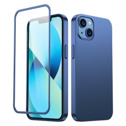 Husa Joyroom 360 Full Case front and back cover for iPhone 13 + tempered glass screen protector blue (JR-BP927 blue)