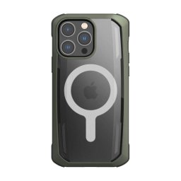 Husa Raptic X-Doria Secure Case for iPhone 14 Pro Max with MagSafe armored cover green