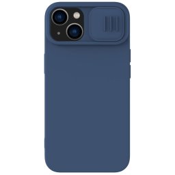 Husa Nillkin CamShield Silky Silicone Case iPhone 14 Plus cover with camera cover blue