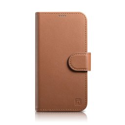 Husa iCarer Wallet Case 2in1 Cover iPhone 14 Plus Anti-RFID Leather Flip Case Brown (WMI14220727-BN)